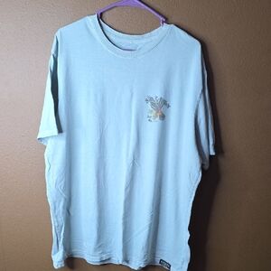 Casual Sky Blue Tee with Graphic